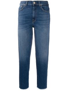 7 For All Mankind укороченные джинсы Malia с завышенной талией