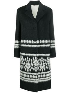 Ermanno Scervino однобортное пальто с узором