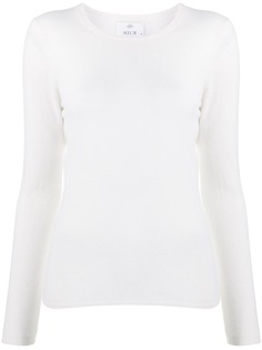 Allude кашемировый джемпер с отделкой в рубчик