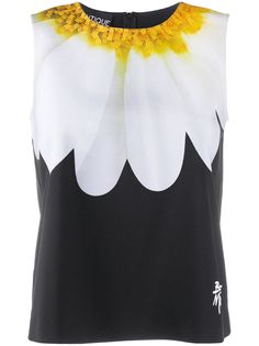 Boutique Moschino топ с цветочным принтом