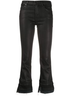 7 For All Mankind расклешенные укороченные джинсы