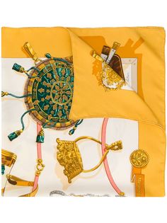 Hermès платок с принтом