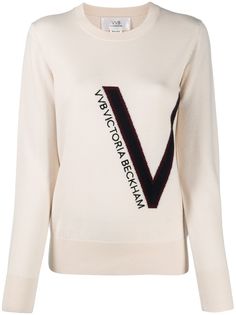 Victoria Victoria Beckham джемпер с логотипом