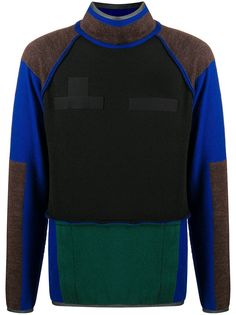 Sacai водолазка в стиле колор-блок