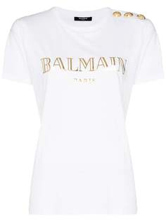 Balmain футболка с логотипом