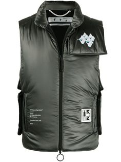 Off-White жилет с логотипом