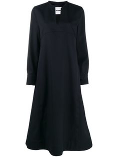 Jil Sander платье A-силуэта с воротником-стойкой
