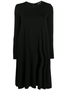 Emporio Armani платье-трапеция с круглым вырезом