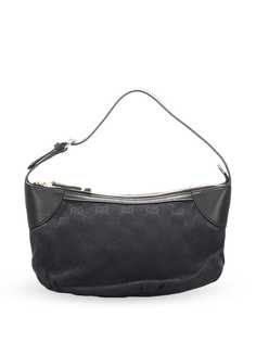 Gucci Pre-Owned парусиновая сумка на плечо с логотипом GG