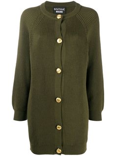 Boutique Moschino длинный кардиган в рубчик
