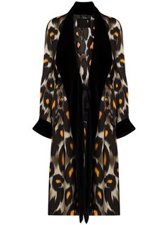 R13 пальто с леопардовым принтом