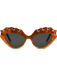 Gucci Eyewear солнцезащитные очки в оправе кошачий глаз с логотипом GG