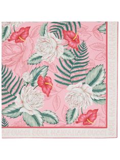 Gucci платок с цветочным принтом