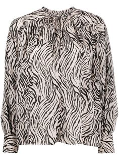 Isabel Marant блузка с зебровым принтом