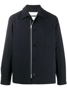 Jil Sander куртка Harrington с пуговицами