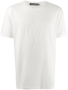 Dolce & Gabbana футболка с тиснением DG