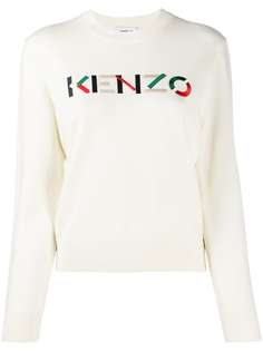 Kenzo пуловер с вышитым логотипом