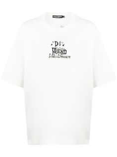 Dolce & Gabbana футболка с логотипом и принтом