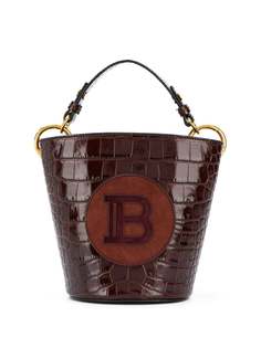 Balmain сумка-ведро с нашивкой-логотипом