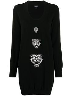 Just Cavalli платье Tiger вязки интарсия