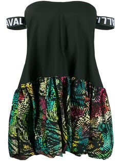 Just Cavalli расклешенное платье со змеиным принтом