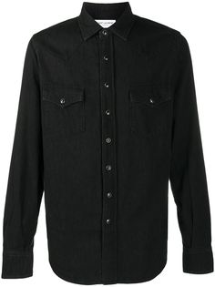 Saint Laurent рубашка в стиле вестерн