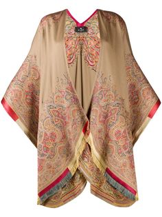 Etro жаккардовое пальто с узором пейсли