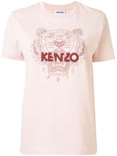 Kenzo футболка с вышивкой Tiger