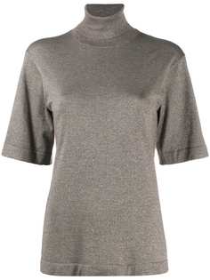 Brunello Cucinelli трикотажный топ с короткими рукавами