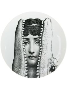 Fornasetti тарелка с принтом
