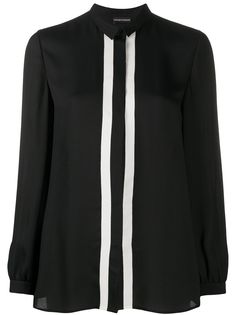 Emporio Armani блузка с потайной застежкой на пуговицы