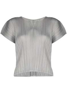 Pleats Please Issey Miyake плиссированная блузка с вырезом на воротнике