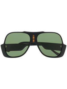 Gucci Eyewear солнцезащитные очки в массивной оправе с логотипом GG
