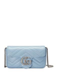 Gucci стеганая мини-сумка GG Marmont
