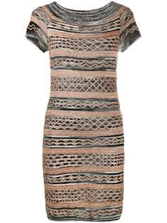 Missoni платье мини с короткими рукавами