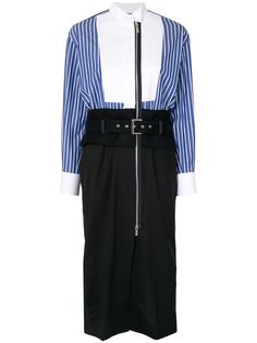 Sacai платье-рубашка с поясом