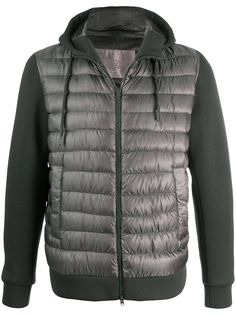 Herno padded body jacket with drawstring hood