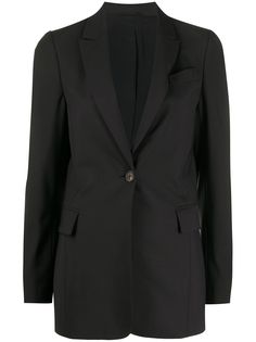 Brunello Cucinelli однобортный блейзер строгого кроя