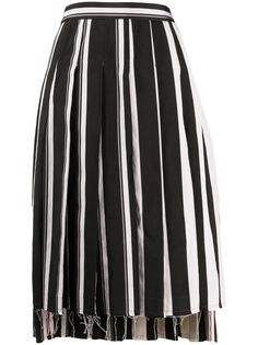 Thom Browne плиссированная юбка в полоску
