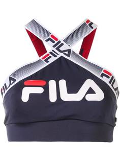 Fila топ с вырезом халтер и логотипом