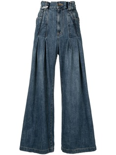 Maison Mihara Yasuhiro широкие джинсы с завышенной талией