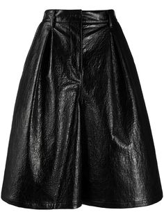 MSGM шорты широкого кроя из искусственной кожи