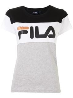 Fila футболка с рукавами кап и логотипом