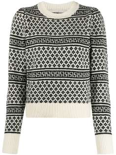 Isabel Marant Étoile джемпер вязки интарсия с круглым вырезом