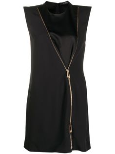 Versace платье мини с молнией