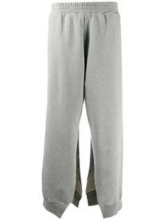MM6 Maison Margiela спортивные брюки с разрезами