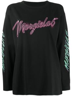 MM6 Maison Margiela футболка с длинными рукавами и логотипом