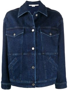 Stella McCartney джинсовая куртка с логотипом