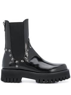 Casadei ботинки на платформе с заклепками