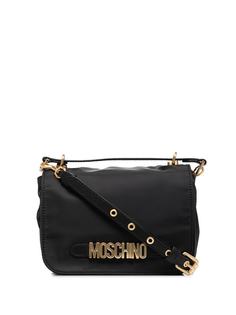 Moschino сумка на плечо с металлическим логотипом